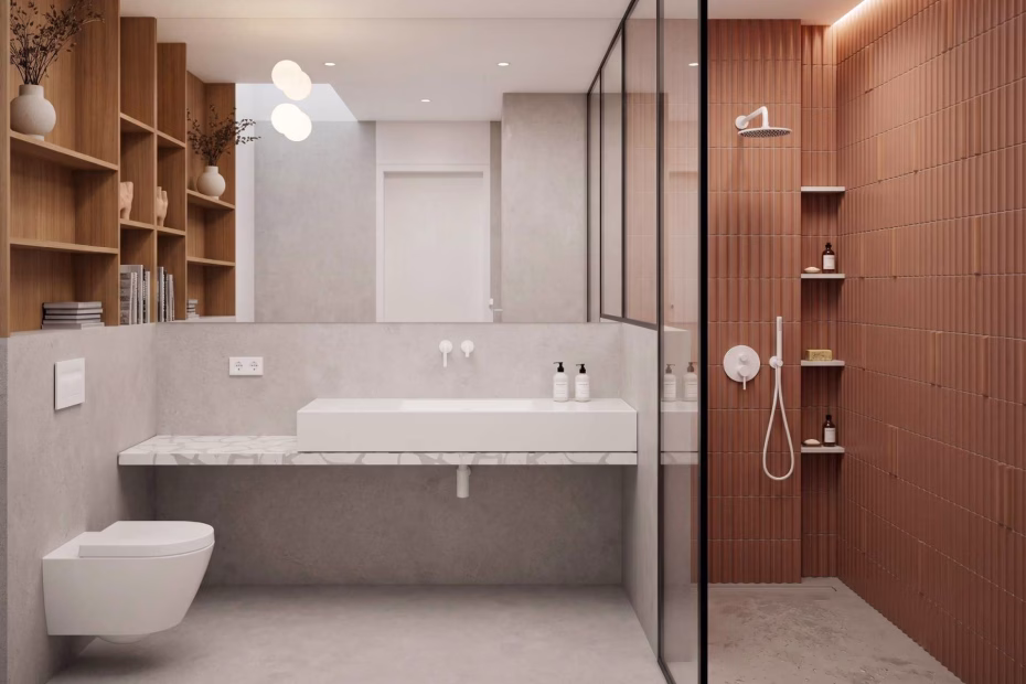 Интериорен дизайн баня IRchitect